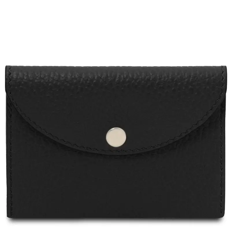 Tuscany Leather Porta biglietti da visita / carte di credito in pelle Nero
