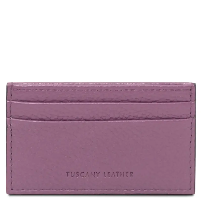 Tuscany Leather Portacarte in pelle Lilla