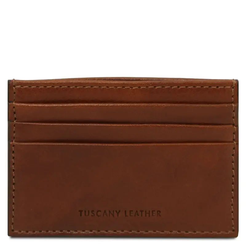 Tuscany Leather Portacarte in pelle Marrone