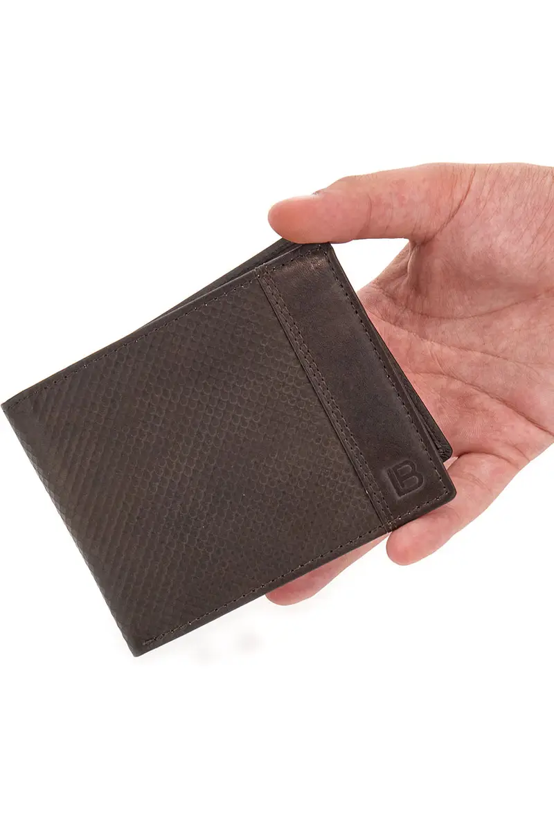 LAURA BIAGIOTTI PORTAFOGLIO MARRONE SCURO BIAGIOTTI UOMO HUBERT