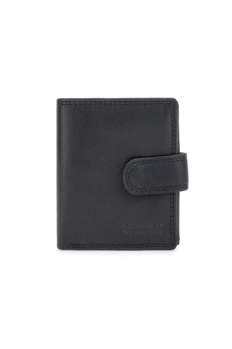 GMV Portafoglio Nero da Uomo In Vera Pelle GianMarco Venturi 109