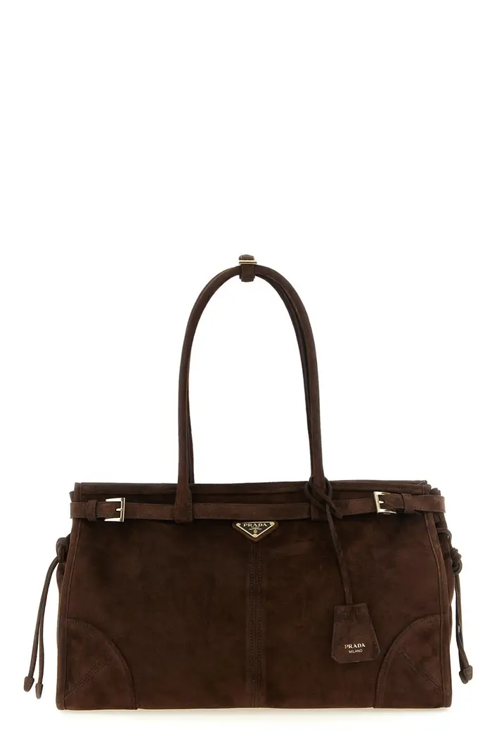 PRADA Borsa A Mano Bonnie Large Marrone