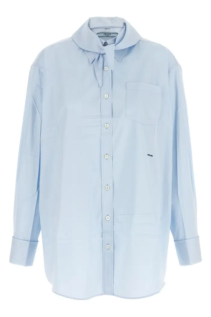 PRADA Camicia Foulard Azzurro