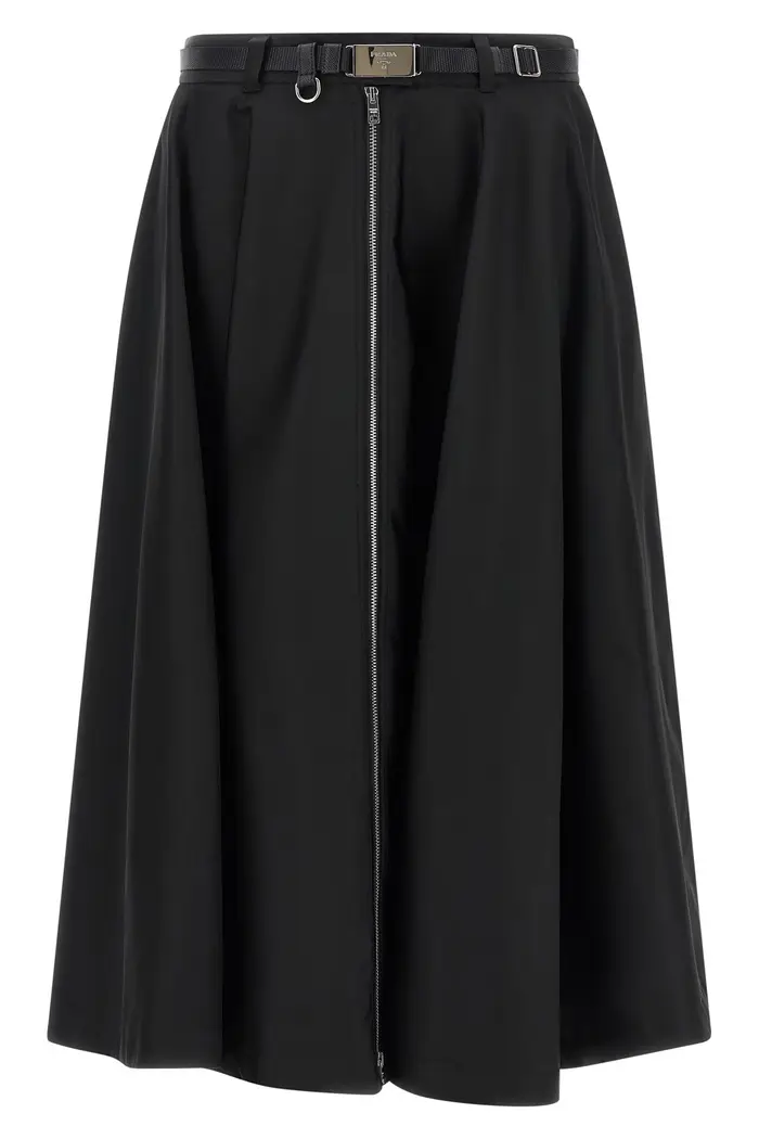 PRADA Gonna Svasata Re-Nylon Nero