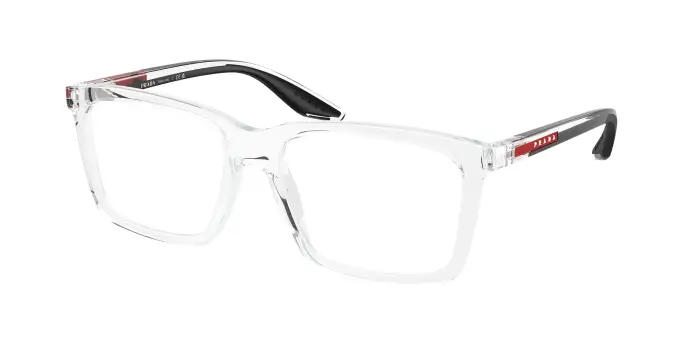 Prada Linea Rossa Uomo PS 03SV 2AZ1O1 Montature da vista Iniettato Trasparente Squadrata Normale