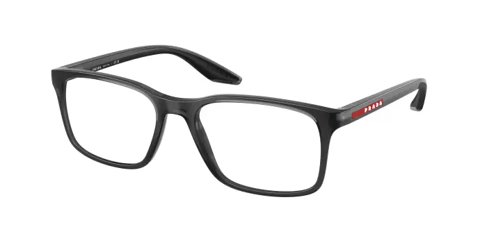 Prada Linea Rossa Uomo PS 08RV 01D1O1 Montature da vista Iniettato Grigio Trasparente Pillow Normale