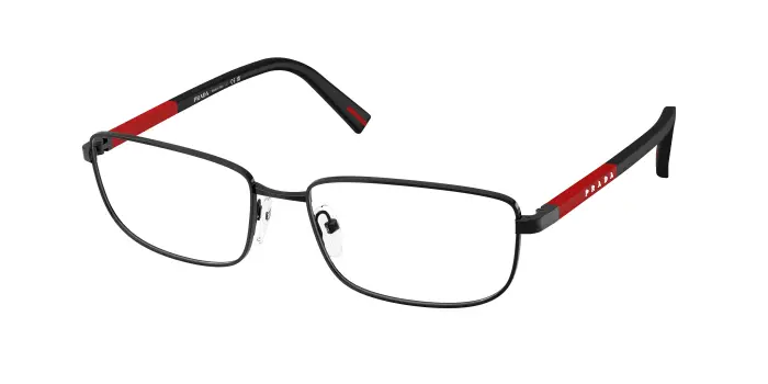 Prada Linea Rossa Uomo PS 50SV 1AB1O1 Montature da vista Metallo Nero Pillow Normale