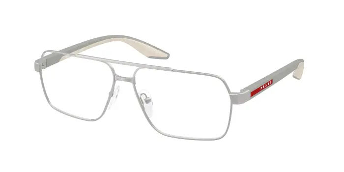 Prada Linea Rossa Uomo PS 51TV 18X1O1 Montature da vista Metallo Marrone Trasparente Squadrata Normale
