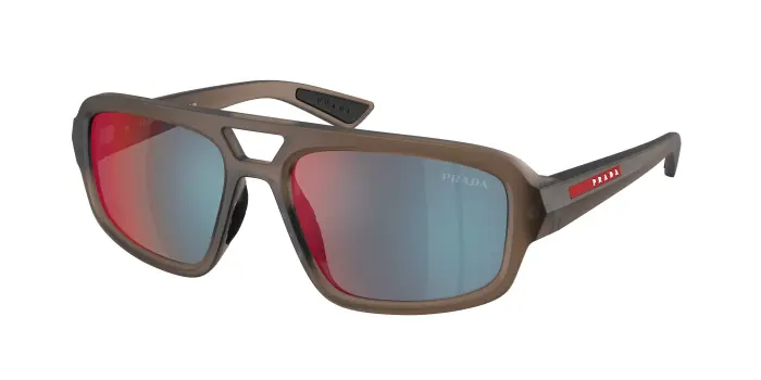 Prada Linea Rossa Occhiali da sole Uomo Marrone 4324908