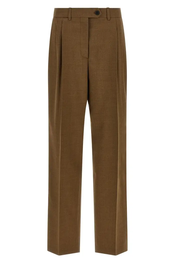 PRADA Pantalone Vita Alta Marrone