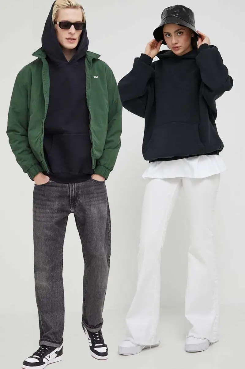 Preach felpa in cotone con cappuccio Nero