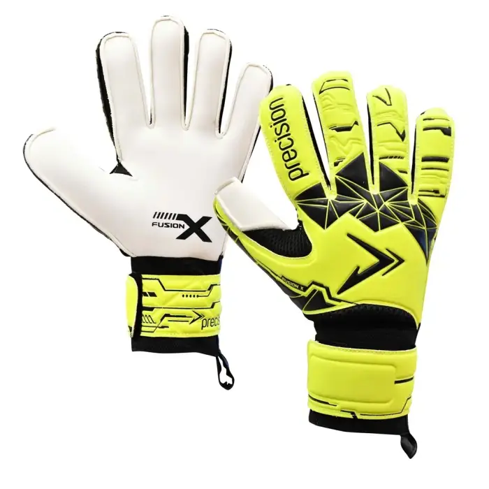 Precision Guanti da portiere per bambini Fusion X Flat Cut Essential Jaune