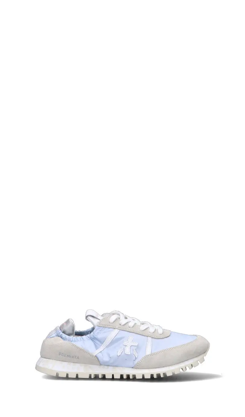 PREMIATA Sneaker donna grigia/azzurra in suede Vario