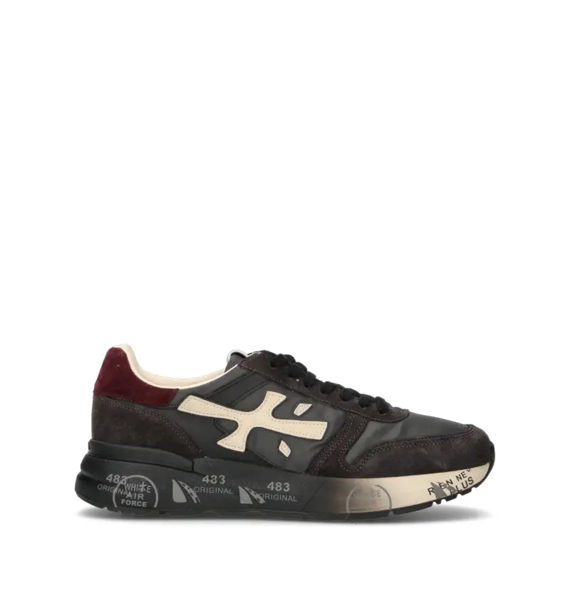 PREMIATA Sneaker uomo nera in suede Vario