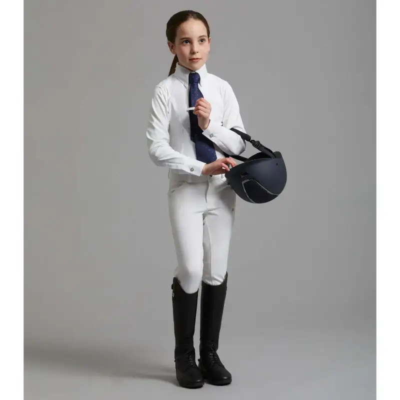 Premier Equine Camicia da equitazione da competizione per bambina Tessa