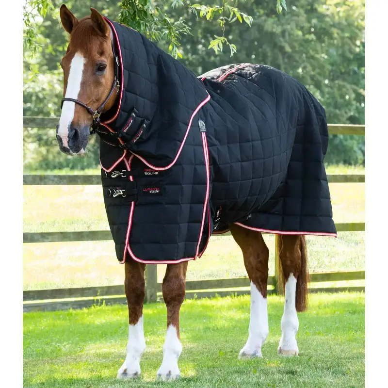 Premier Equine Coperta da scuderia per cavalli con copricollo Lucanta 200 g