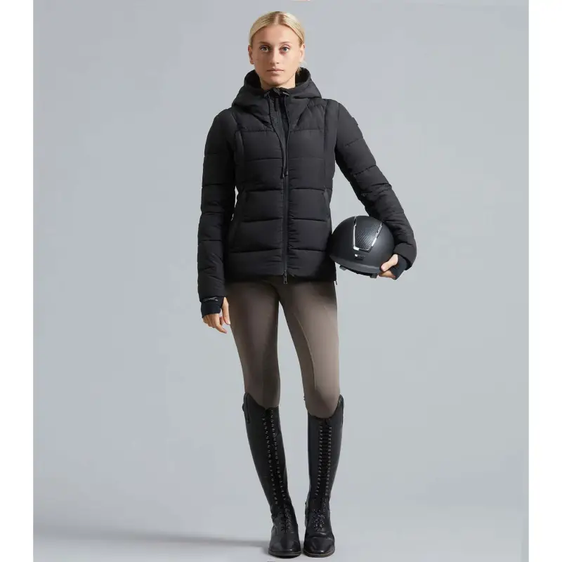 Premier Equine Giacca a vento con cappuccio donna Casella