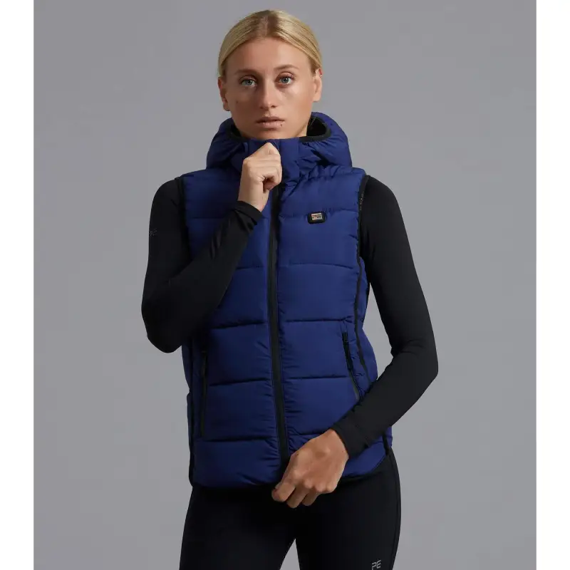 Premier Equine Gilet imbottito con cappuccio da donna Pavoni