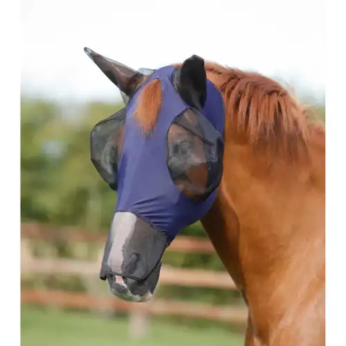 Premier Equine Maschera antimosche per cavalli Comfort Tech Xtra Lycra