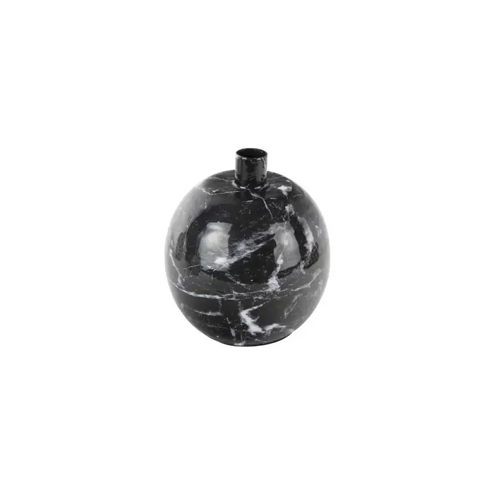 Present Time Candelieri, porta candele MARBLE LOOK Nero