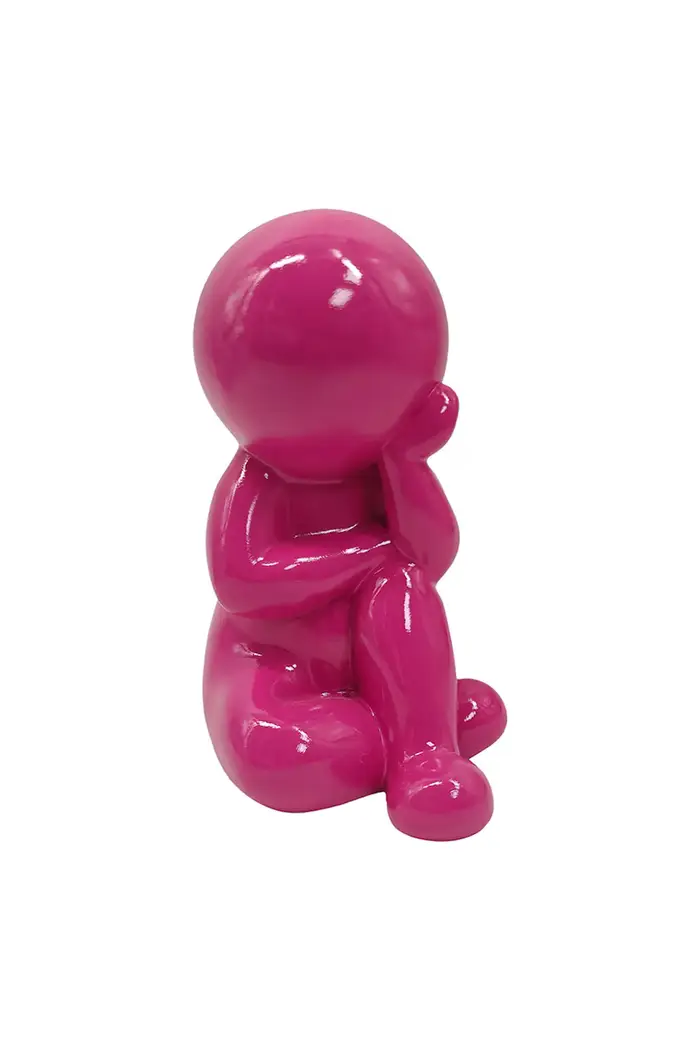 Present Time figurina decorativa in plastica Rosa