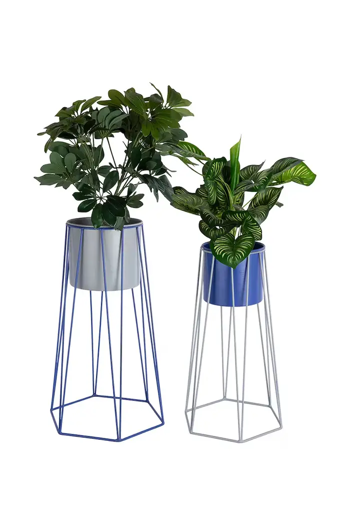 set di coprivasi con supporto in ferro Multicolore miniatura 2