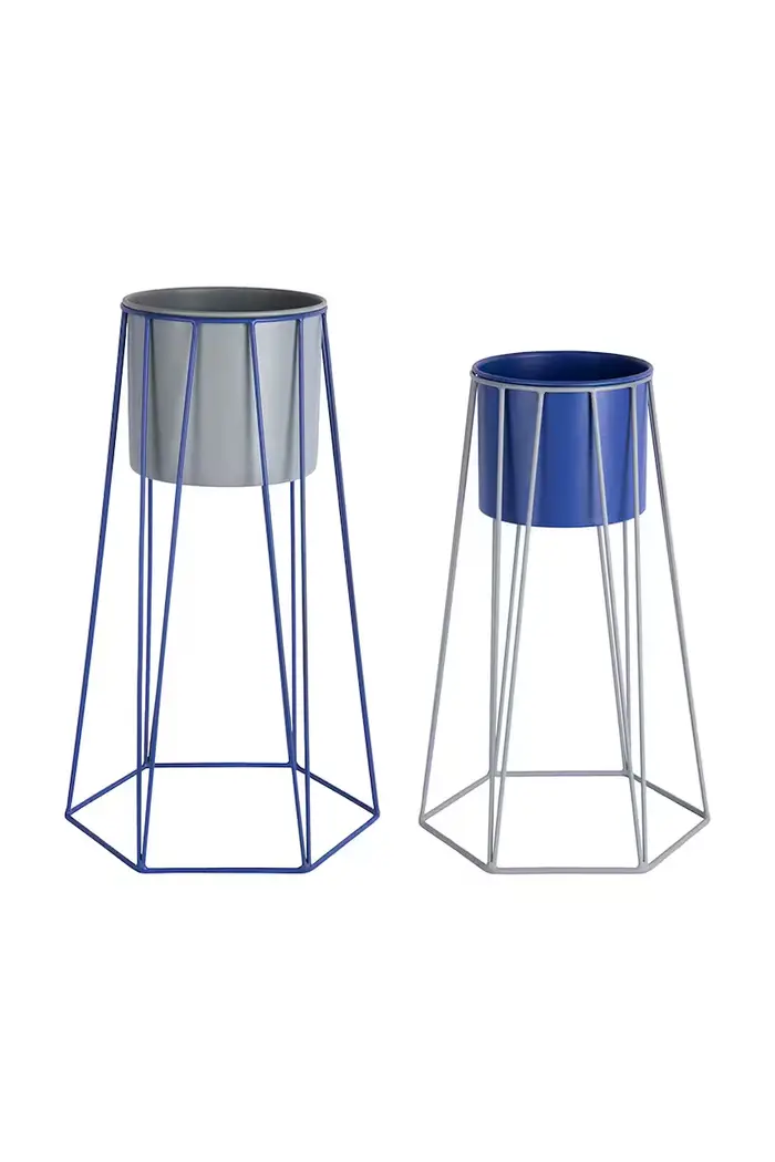 set di coprivasi con supporto in ferro Multicolore