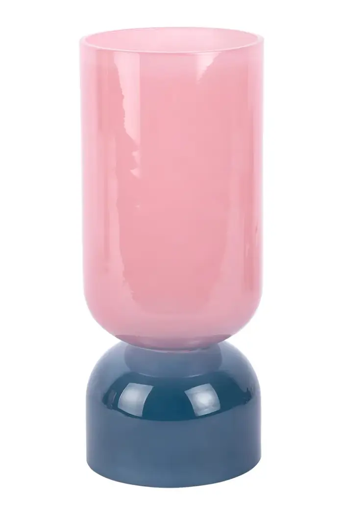 Present Time Vaso decorativo in vetro colorato 28,5 x 12 cm Multicolore