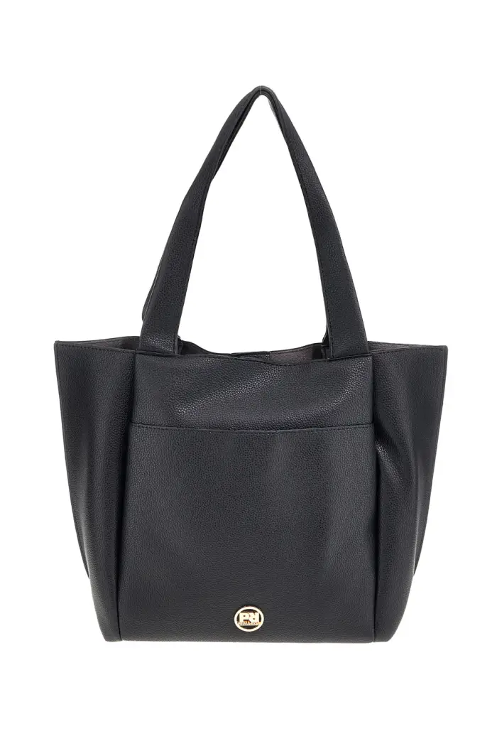 Borsa nera con patta e manici Prima riga BAGPITT002-B [NERO]