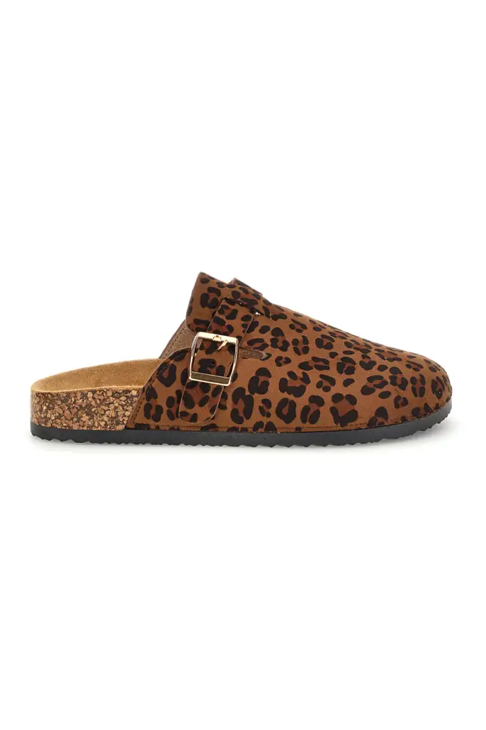 PRIMA RIGA Ciabatte Animalier con fibbia 14608 [LEOPARD]