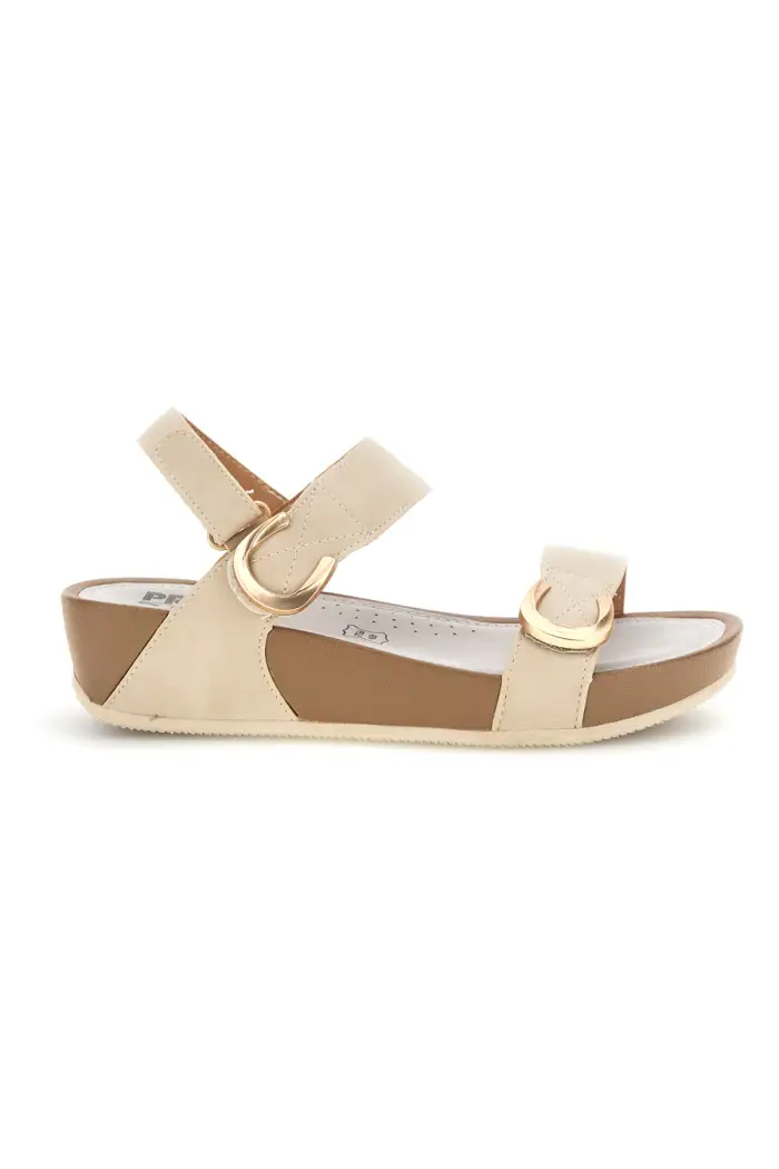 PRIMA RIGA Sandali beige in vera pelle 6 [BEIGE]