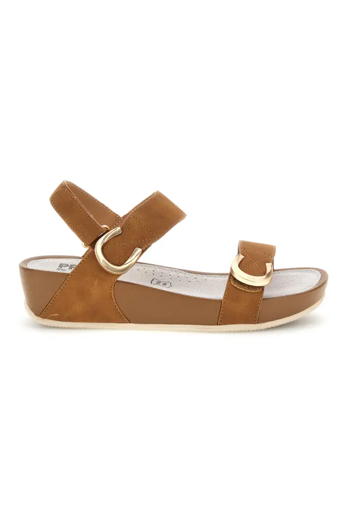 PRIMA RIGA Sandali marroni in vera pelle 6 [MARRONE]