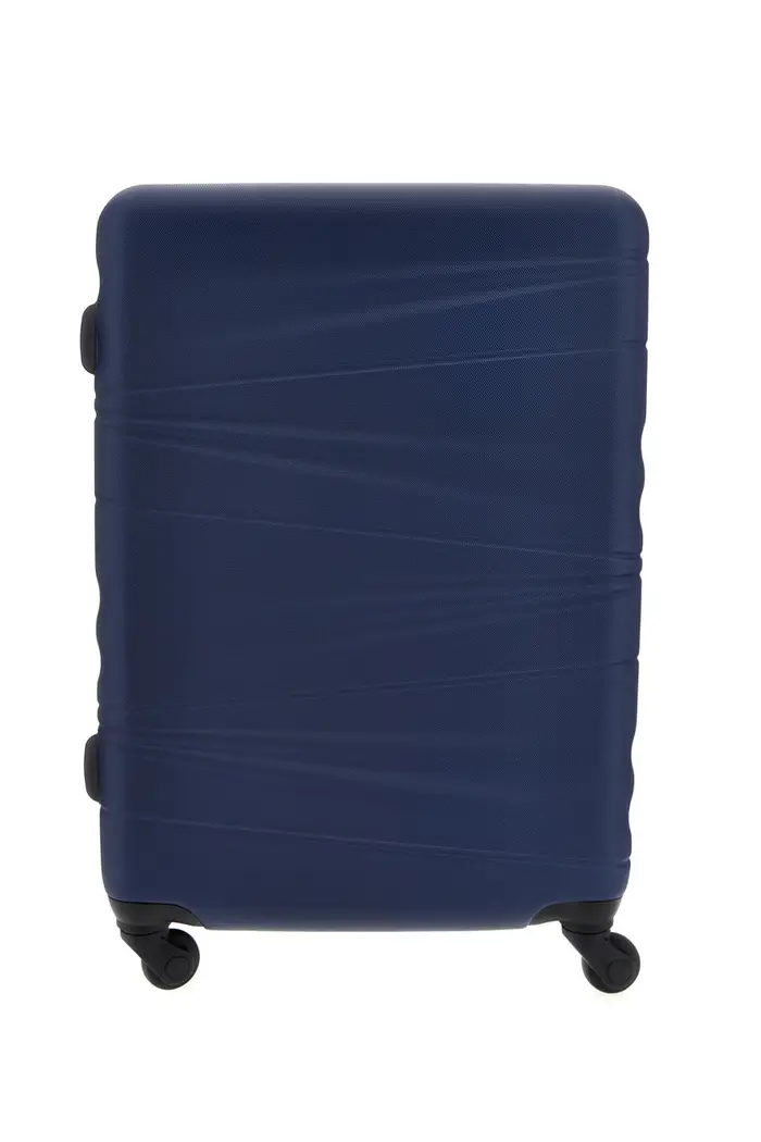 Trolley Valigia Media rigida blu 4 ruote Prima riga PR190/M [NAVY]