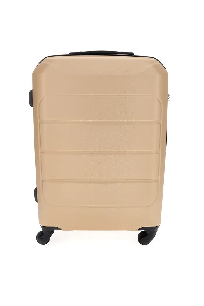 Valigia trolley media champagne con manico telescopico Prima Riga PR173/M [CHAMPAGNE]