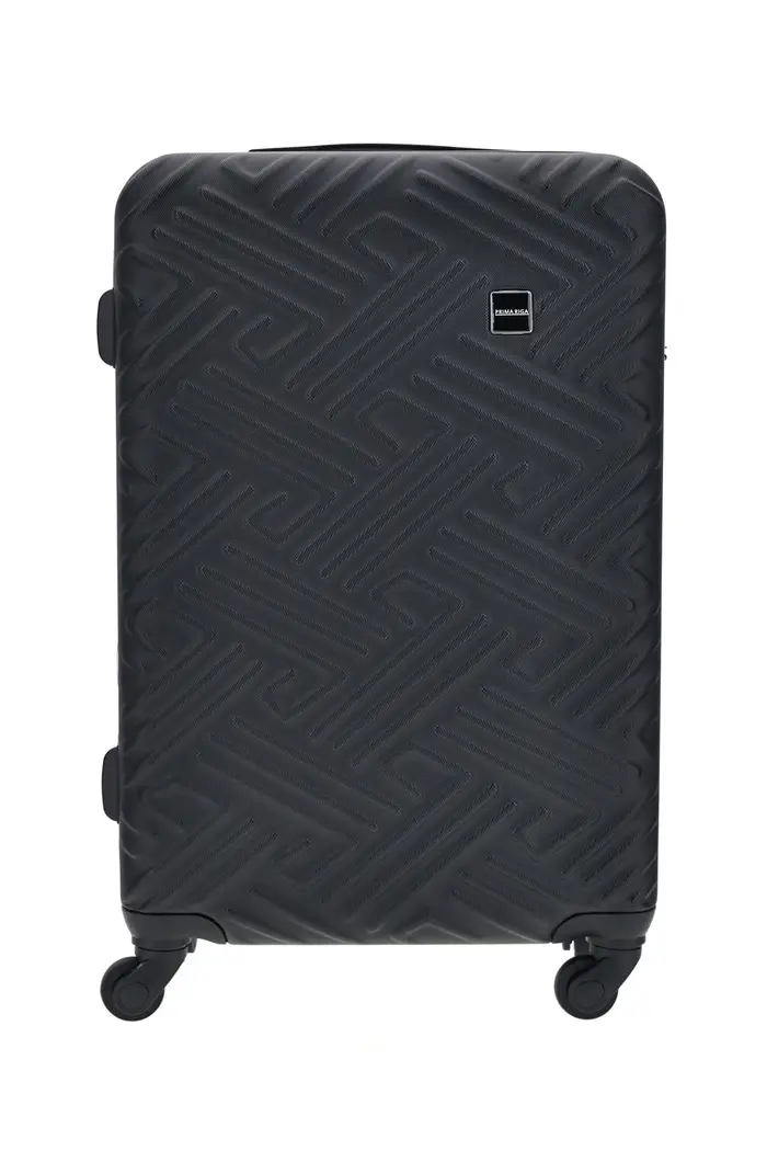 Valigia trolley media in nero rigida Prima Riga PR189/M [NERO]