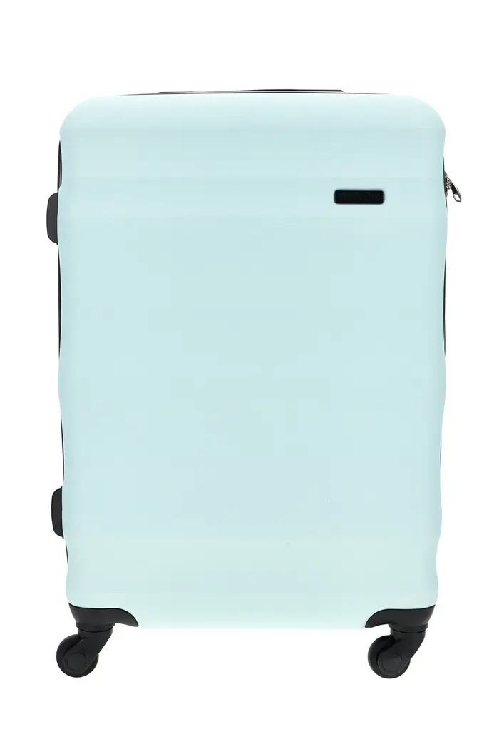 PRIMA RIGA Valigia trolley piccola azzurra rigida 4 ruote PR168/P [AZZURRO]