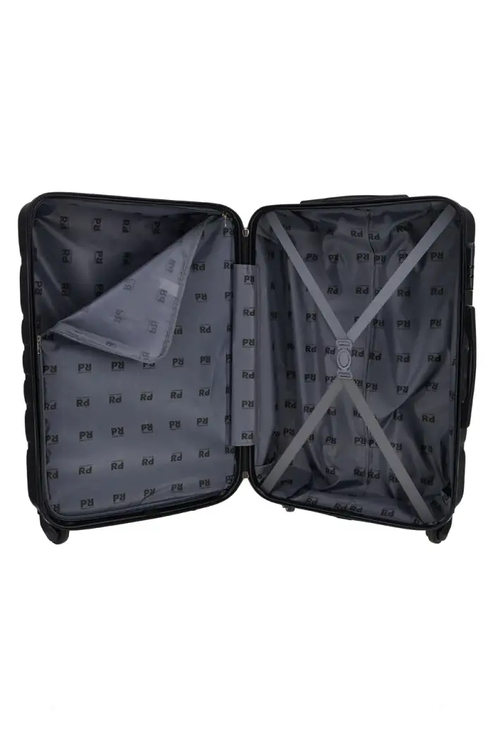 PRIMA RIGA Valigia Trolley rigido piccolo nero con ruote girevoli PR185/P [NERO]