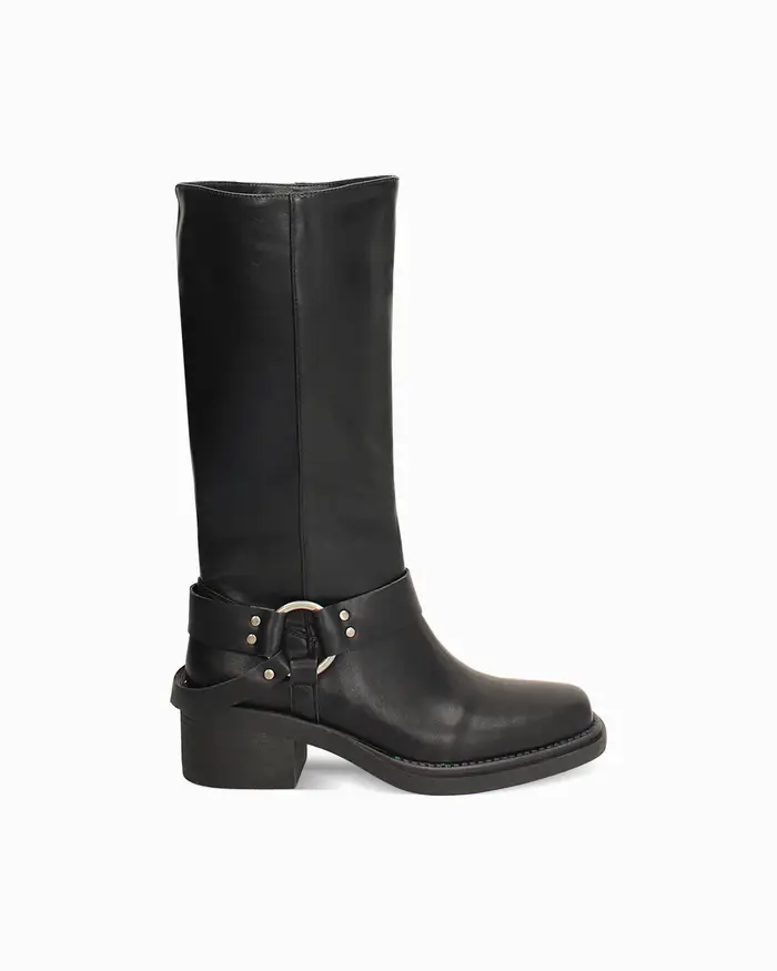 Primadonna Collection Biker neri con tacco 5 cm NERO
