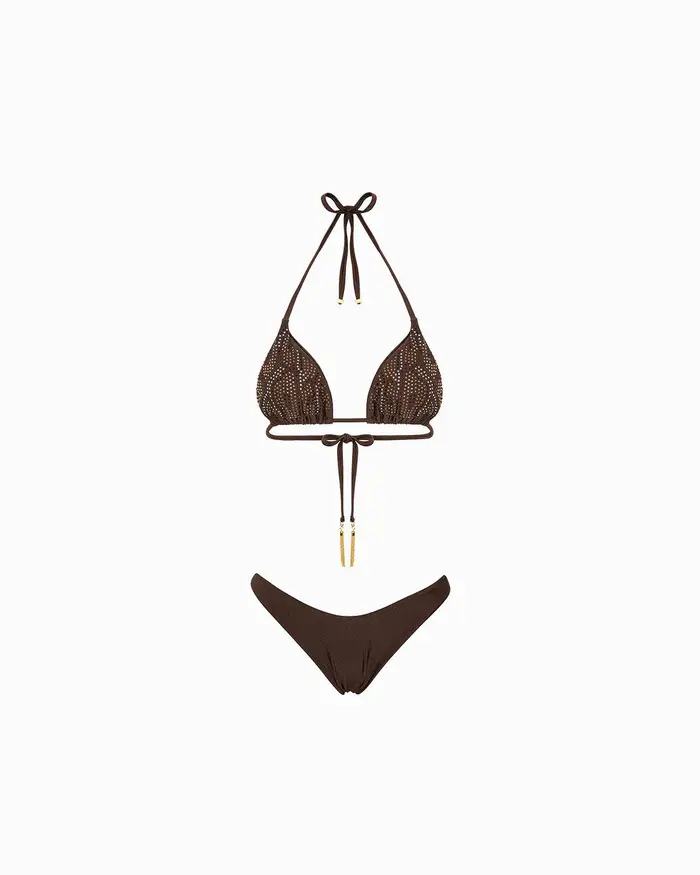 Primadonna Collection Bikini testa di moro con dettagli glamour