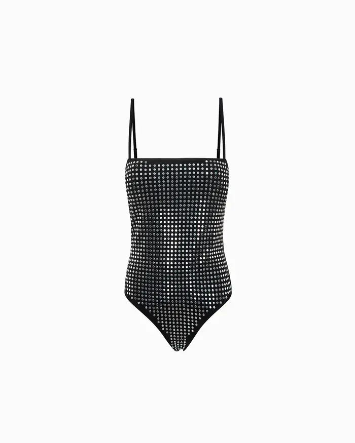 Primadonna Collection Body nero-argento con dettagli luminosi NEAR