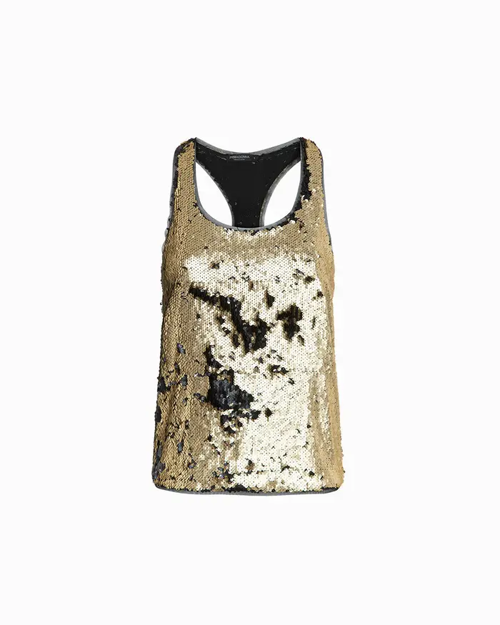 Primadonna Collection Canotta nero-oro scintillante NEOR