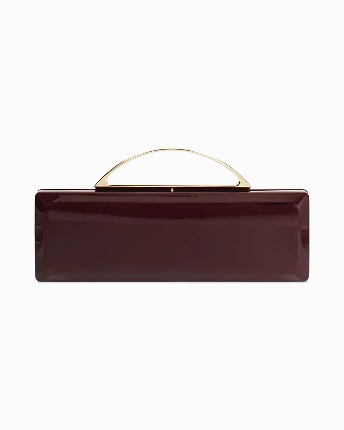 Clutch bordeaux con tracolla removibile BORD