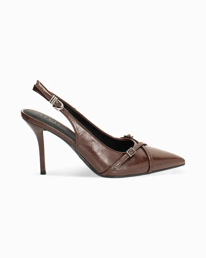 Décolleté marroni con tacco 9 cm MARR
