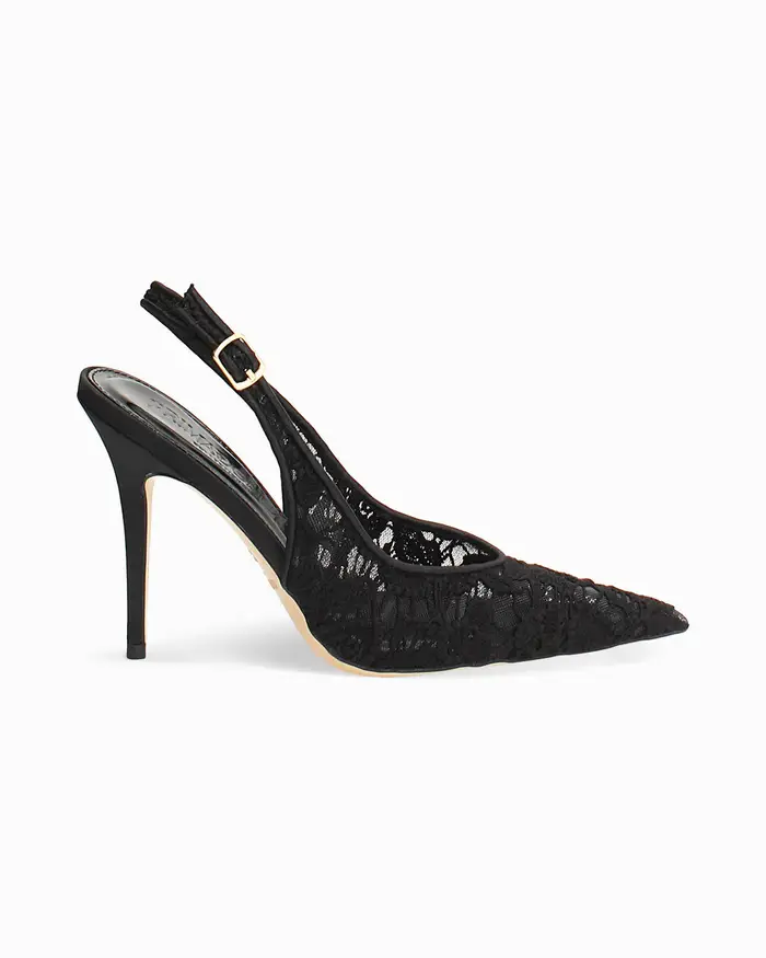 Primadonna Collection Décolleté slingback nere tacco 10,5 cm NERO