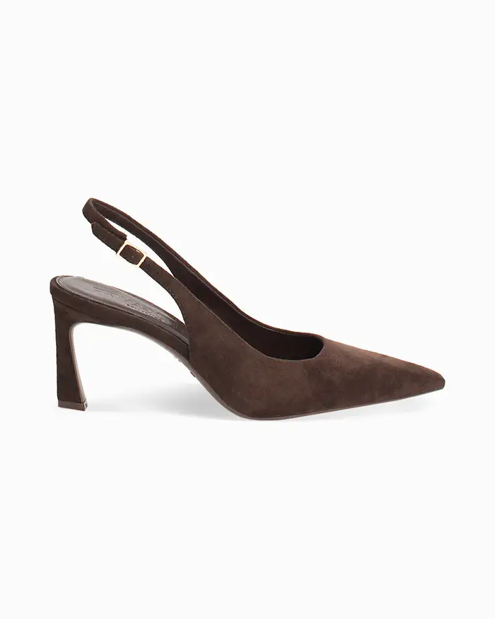 Décolleté testa di moro tacco 7,5 cm