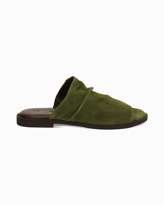 Primadonna Collection Flat in camoscio con tomaia verde VERD