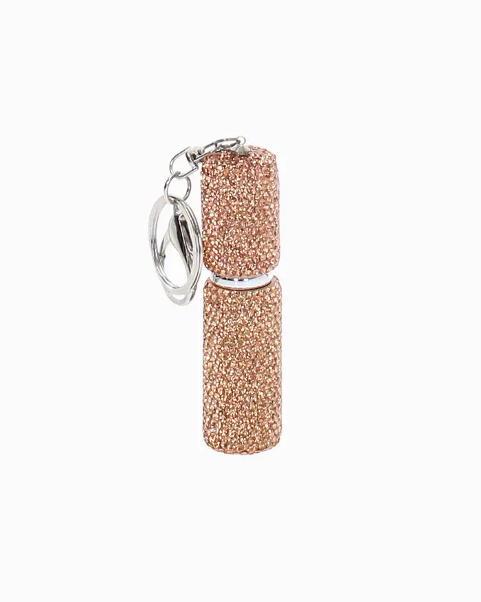 Portachiavi rosa-oro glitterato RAOR