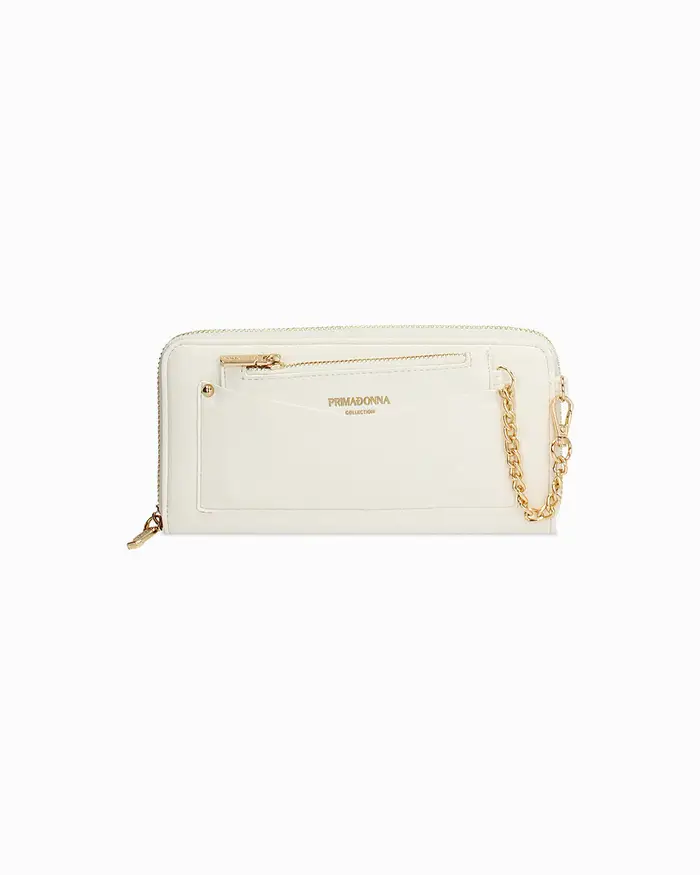 Portafoglio bianco con chiusura elegante BIAN