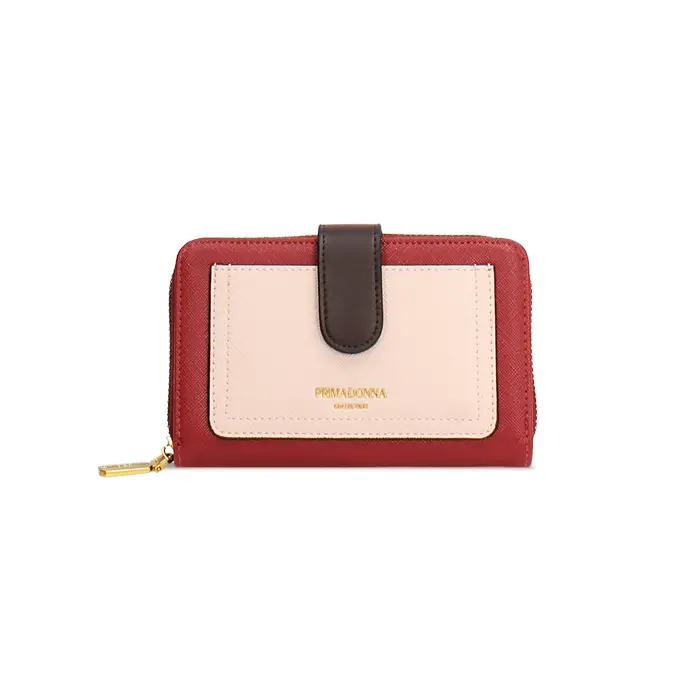 Portafoglio bordeaux da donna
