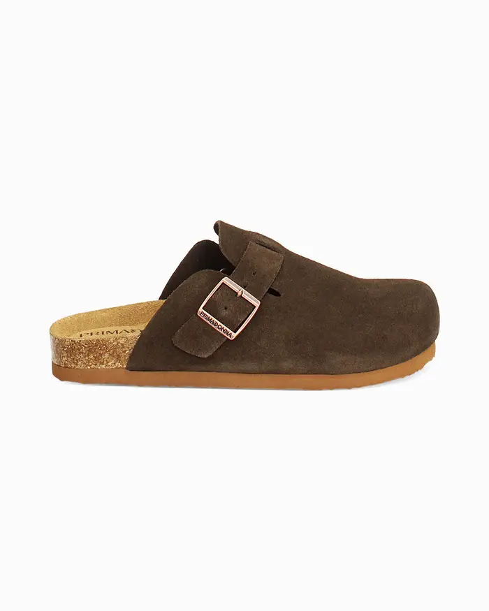 Sabot in camoscio testa di moro